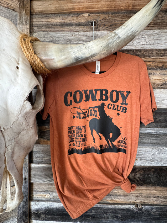 Cowboy Club Screen Print Transfer- Black