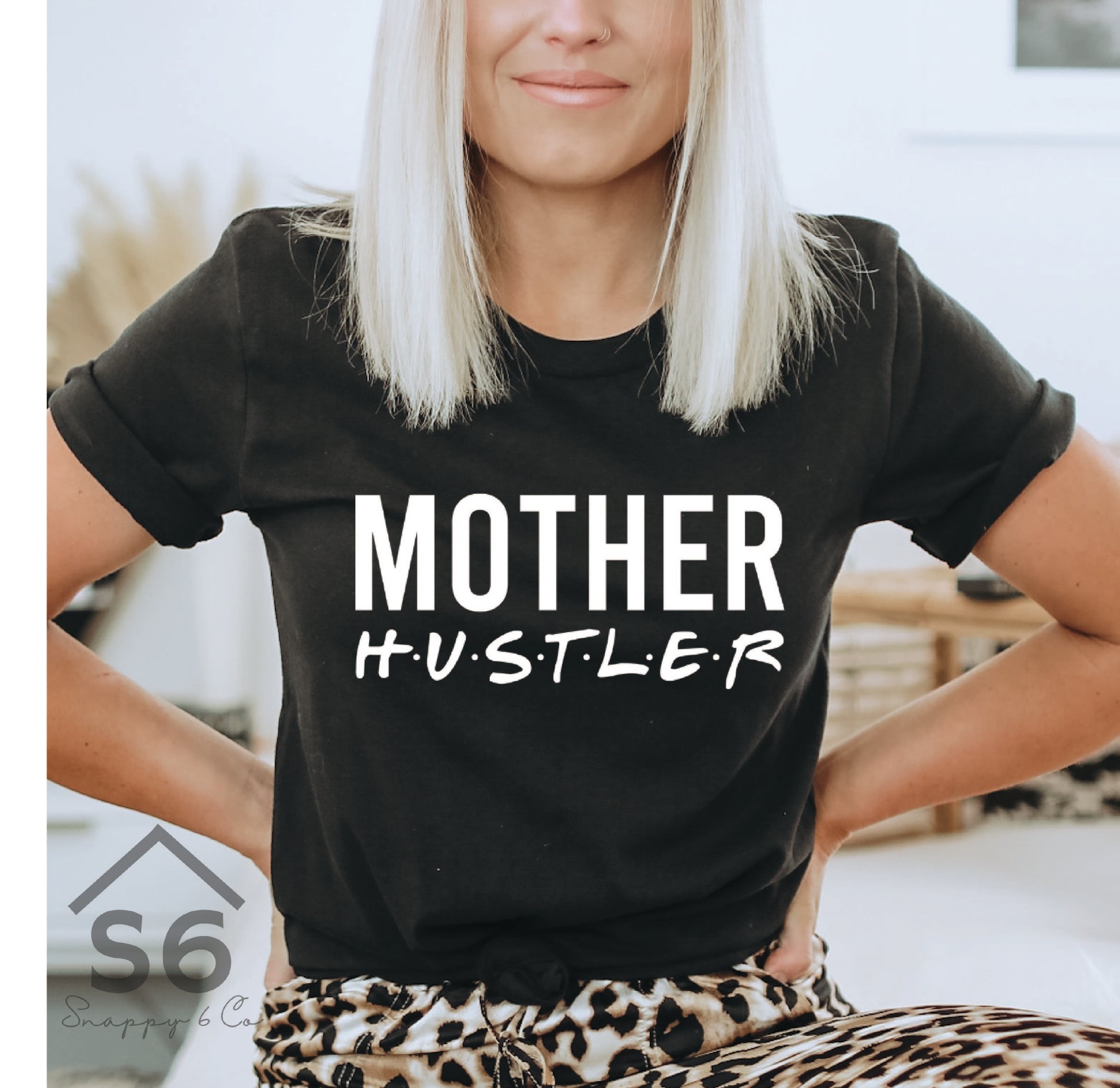 Mother Hustler White Screen Print Transfer